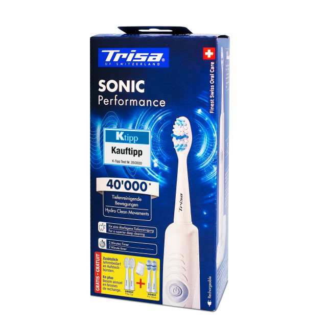 TRISA Sonic Performance Schallzahnbürste Promo mit 5 Refils 1 Stk