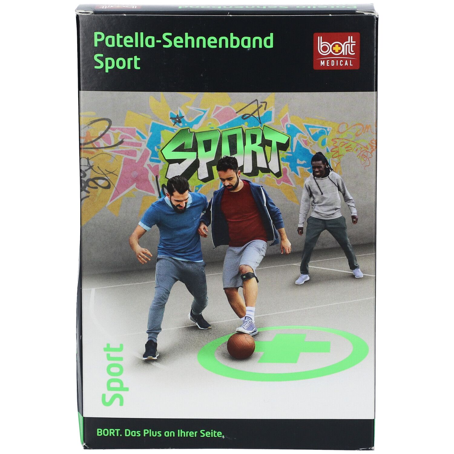BORT Patella-Sehnenband Sport Gr. 2 schwarz/grün
