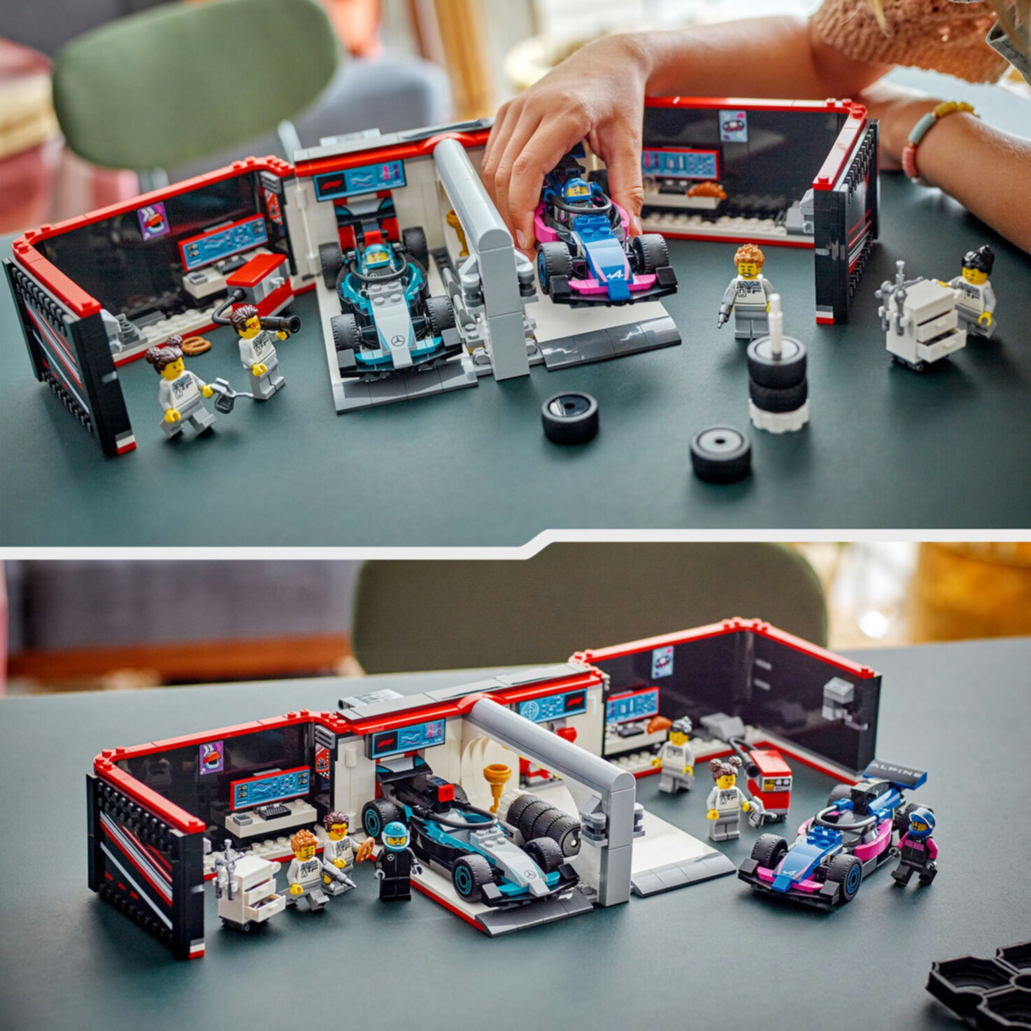LEGO® City 60444 F1 Garage mit Mercedes-AMG & Alpine Rennautos ab 7 Jahren