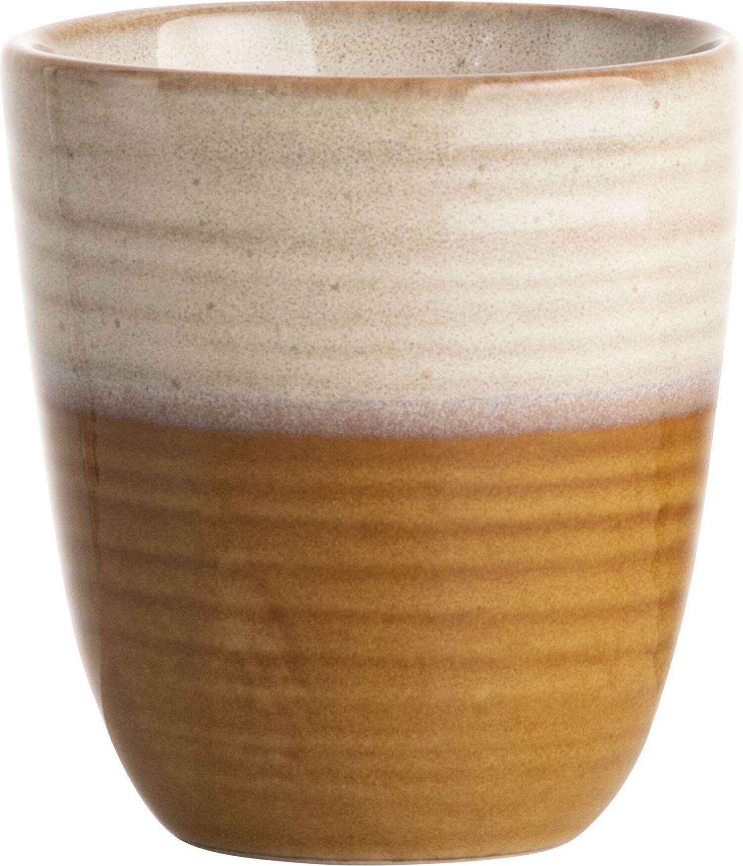 Gusta beker geel / wit 0,18 L
