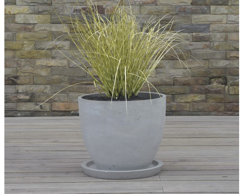 Lafiora betonnen onderzetter Ø 25 cm lichtgrijs