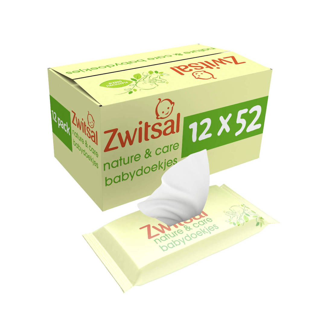 Nature & Care billendoekjes - 12 x 52 stuks
