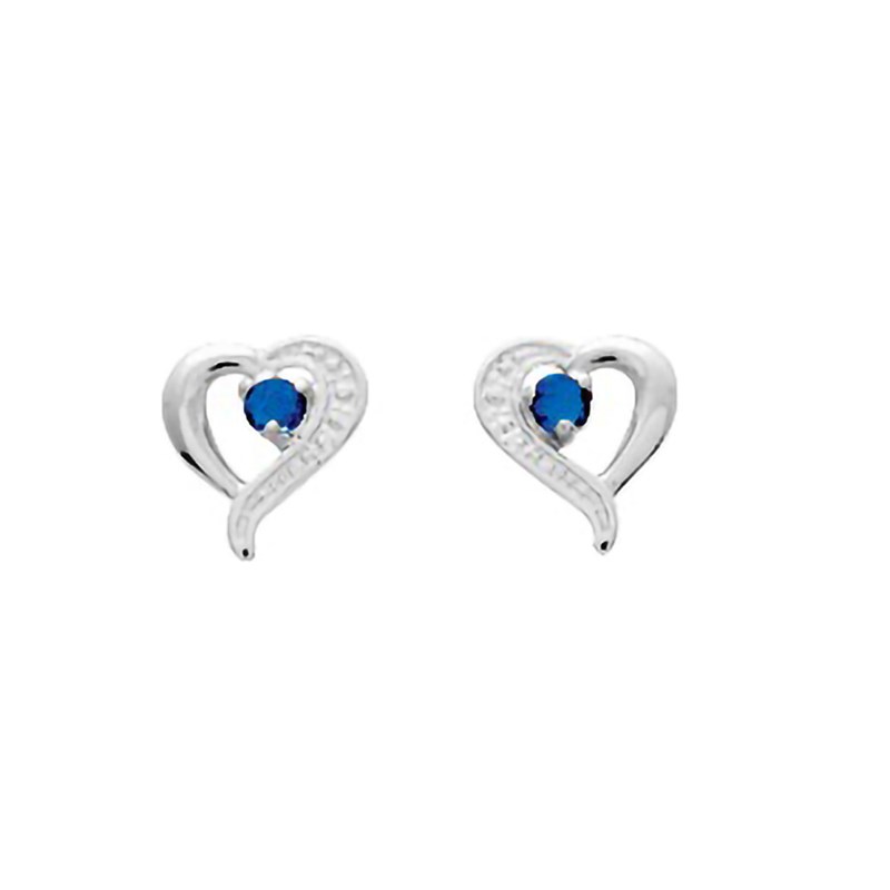 Boucles d'oreilles Femme - saphir - Or 18 Carats