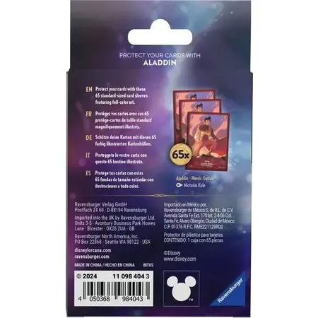 Ravensburger Disney Lorcana: Himmelsleuchten - Kartenhüllen Aladdin