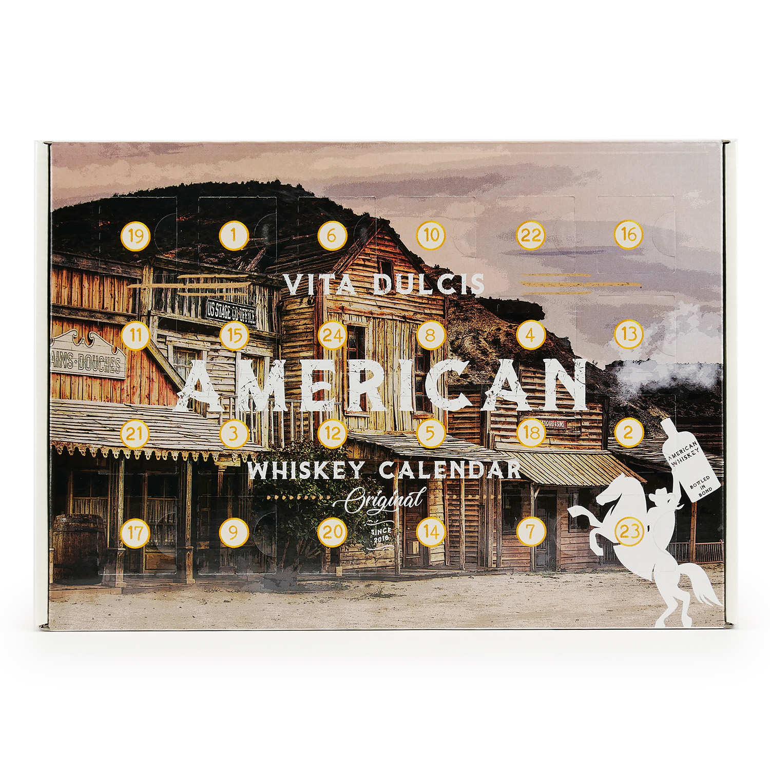 Calendrier de l'avent Whiskies et Bourbons des Etats-Unis (24 mignonnettes)