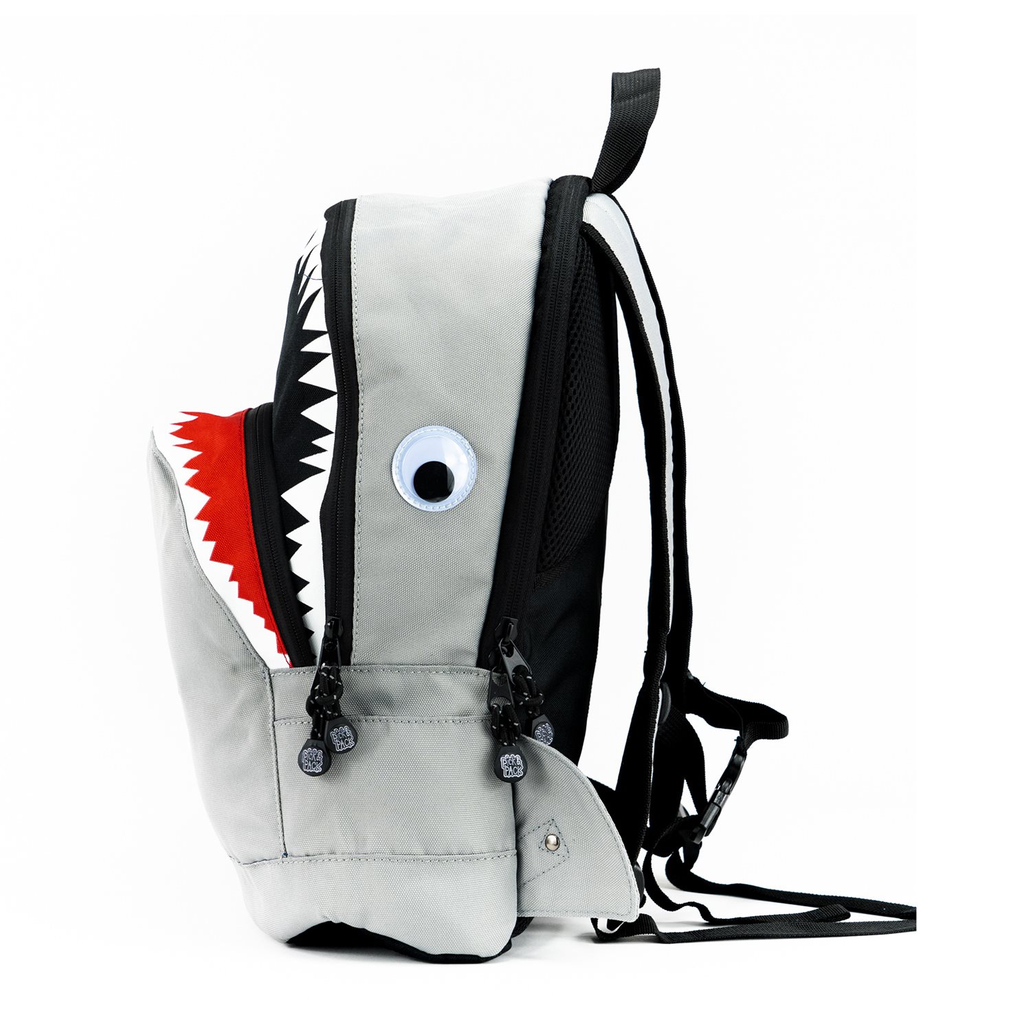 Pick & Pack Shark Shape Backpack M grey