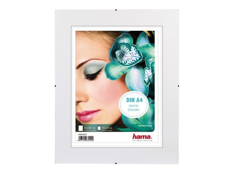 Hama Bilderrahmen Clip-Fix Transparent, 15 x 21 cm Bilderrahmen Clip-Fix A4