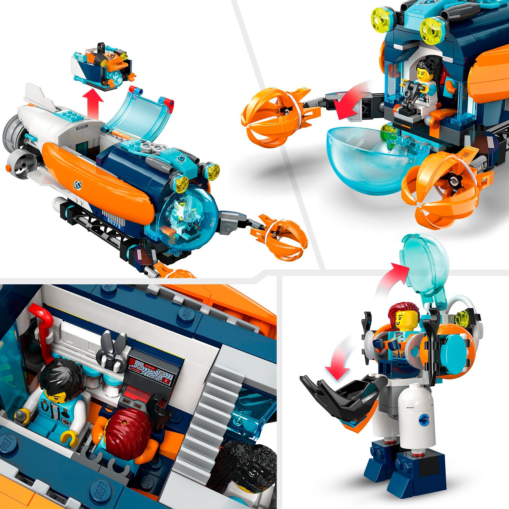 LEGO Konstruktionsspielzeug City Forscher-U-Boot
