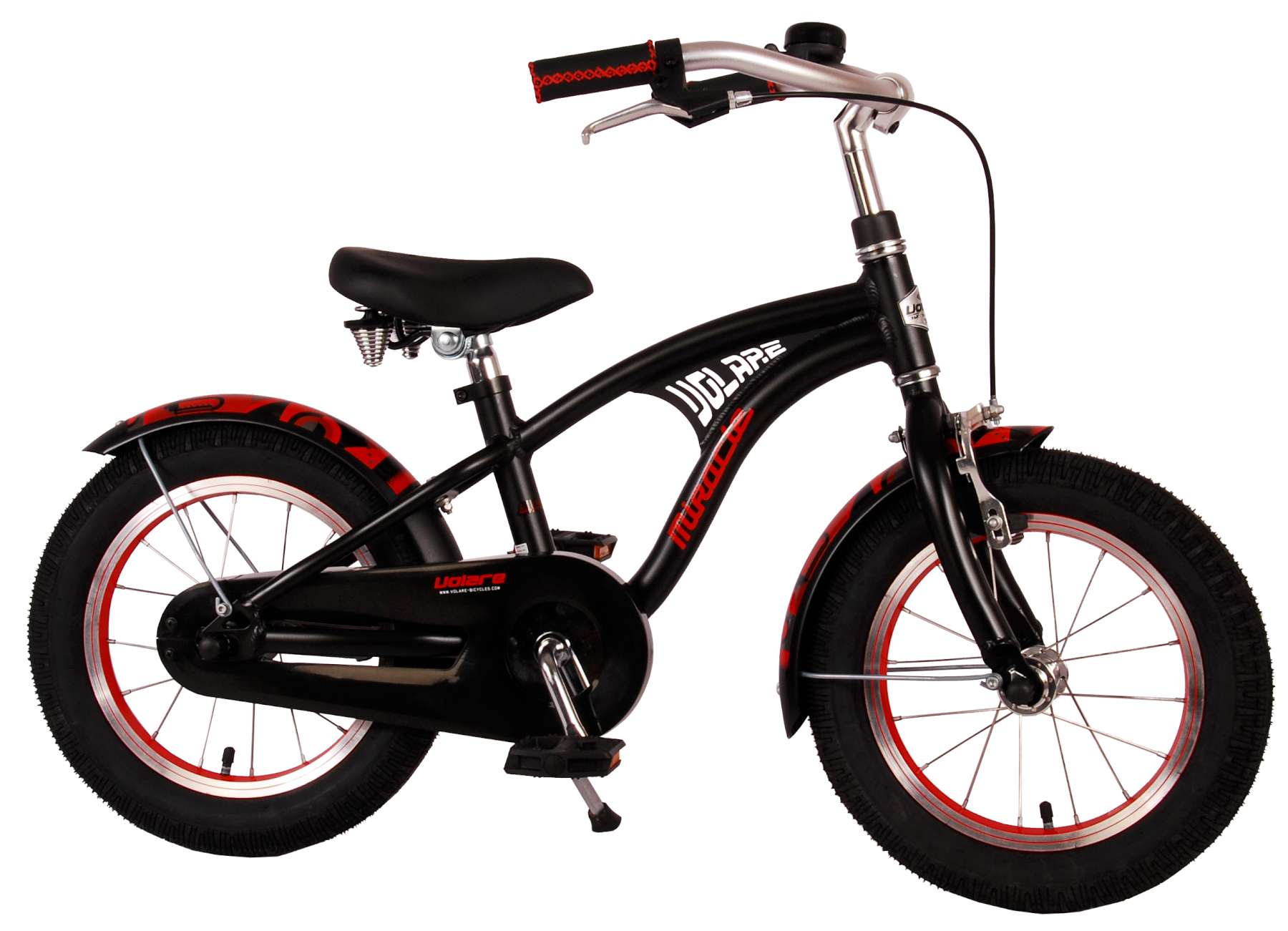 Kinderfahrrad Miracle Cruiser Jungen 14 Zoll Kinderrad in Mattschwarz