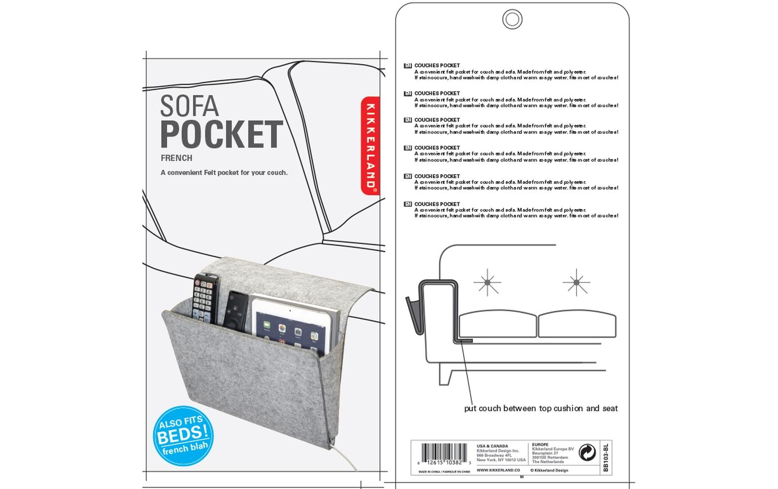 Aufbewahrungsbox für das Sofa aus FilzSofa-Tasche