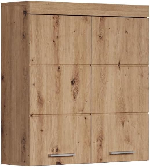 trendteam smart living - Amanda - Hängeschrank breit - Asteiche - 2 Einlegeböden - (BxHxT) 73 x 77 x 23 cm - Kratzfest