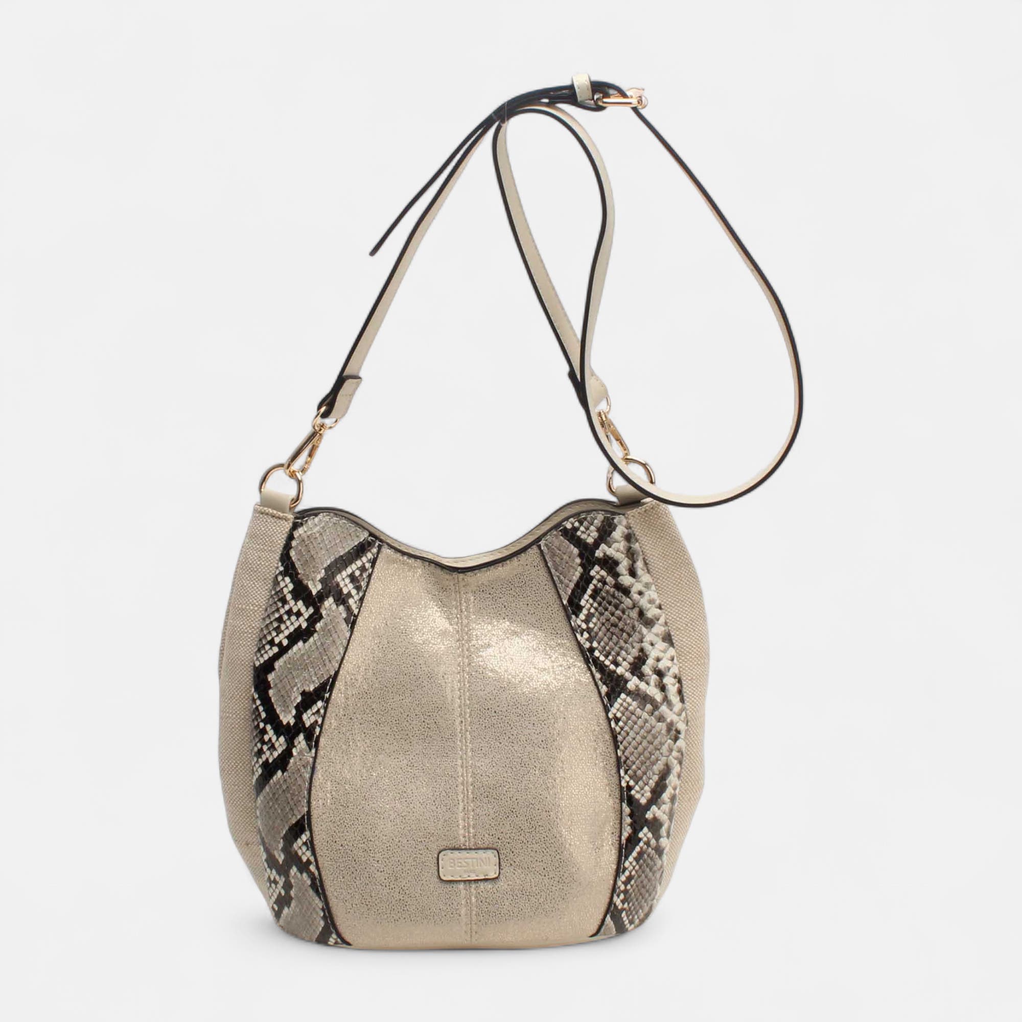 Sac bandoulière or