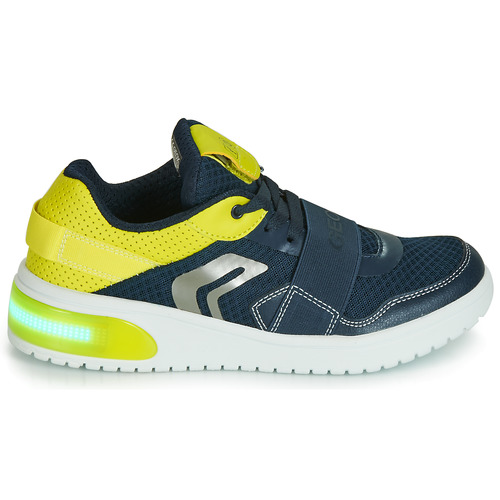 Geox - J XLED BOY - Bleu / Jaune / LED
