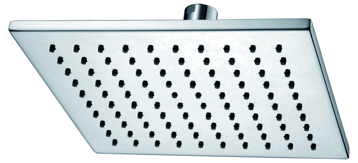 Mueller Cube Luxe messing hoofddouche vierkant 200mmx8mm chroom