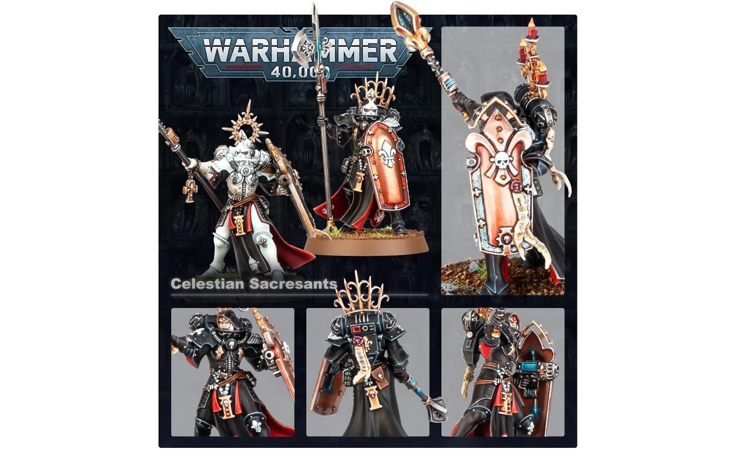Figurenset Warhammer 40K Celestine SacresantWarhammer 40.000 Adepta Sororitas Celestine Sacresant Figurenset