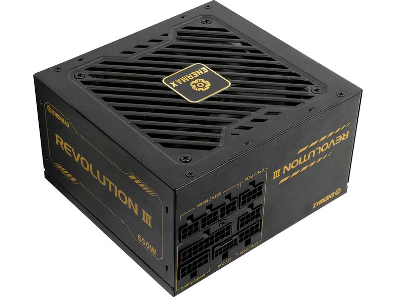 Enermax Netzteil Enermax Revolution 3 650 W 650 Watt 80 PLUS Gold Vollmodulares ATX 3.1-Netzteil