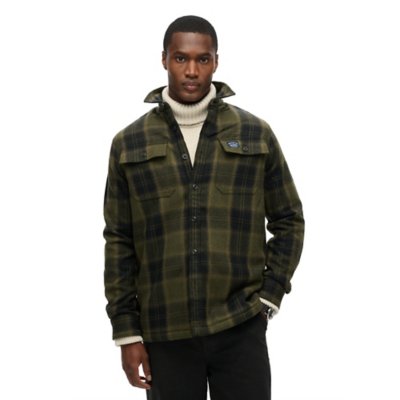 Chemise à manches longues homme Wool Miller SUPERDRY