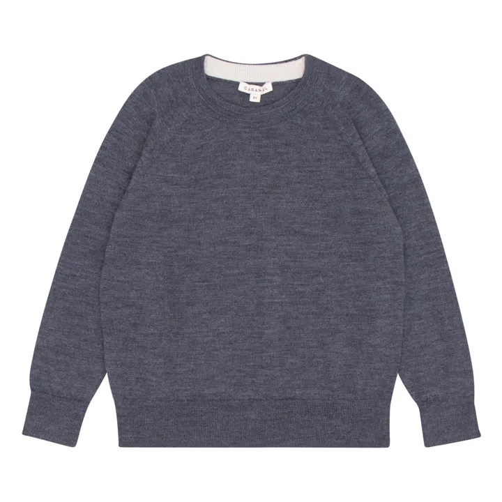 Caramel Pull Mérinos Keira | Gris chiné