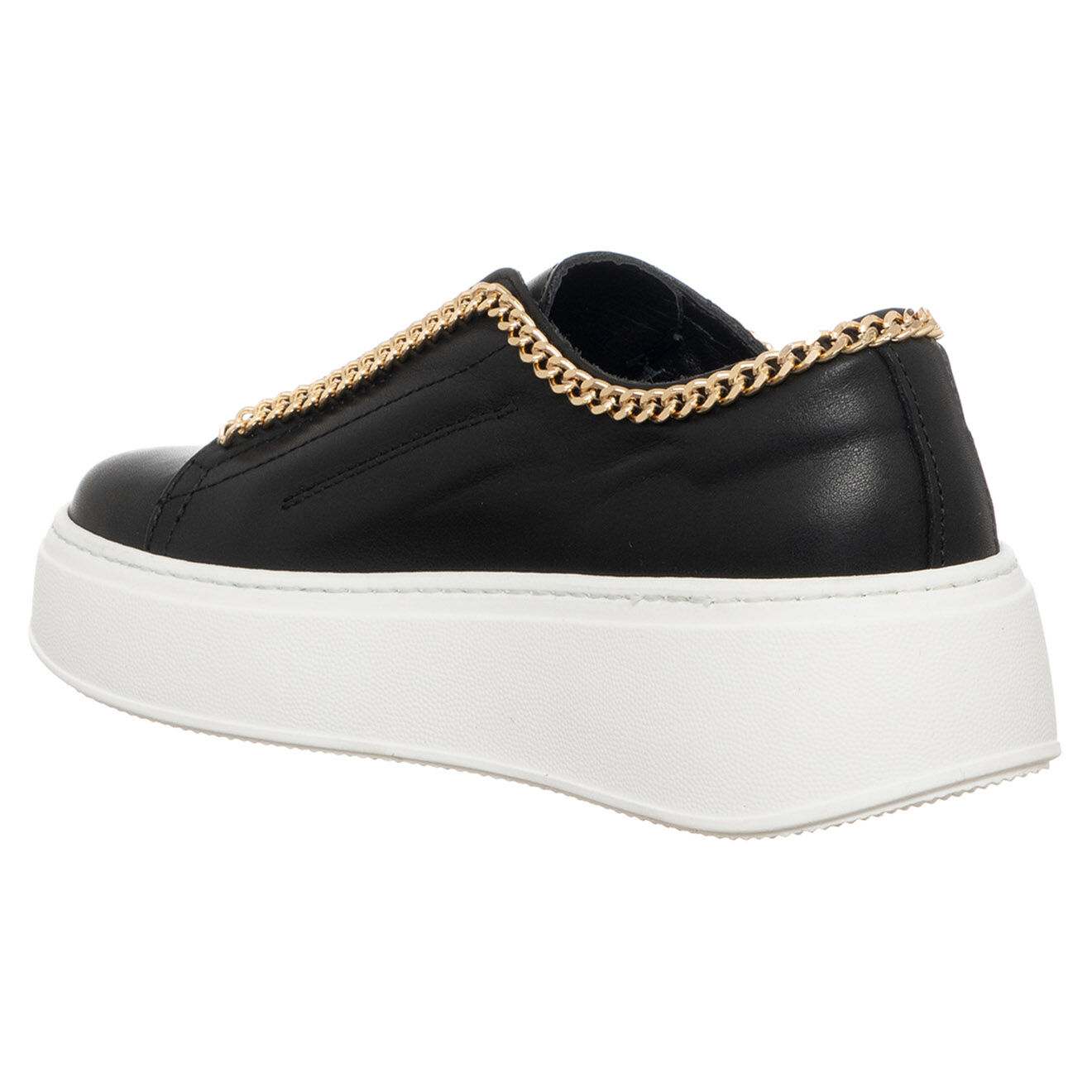 Loretta Pettinari Sneakers en Cuir Marion noires
