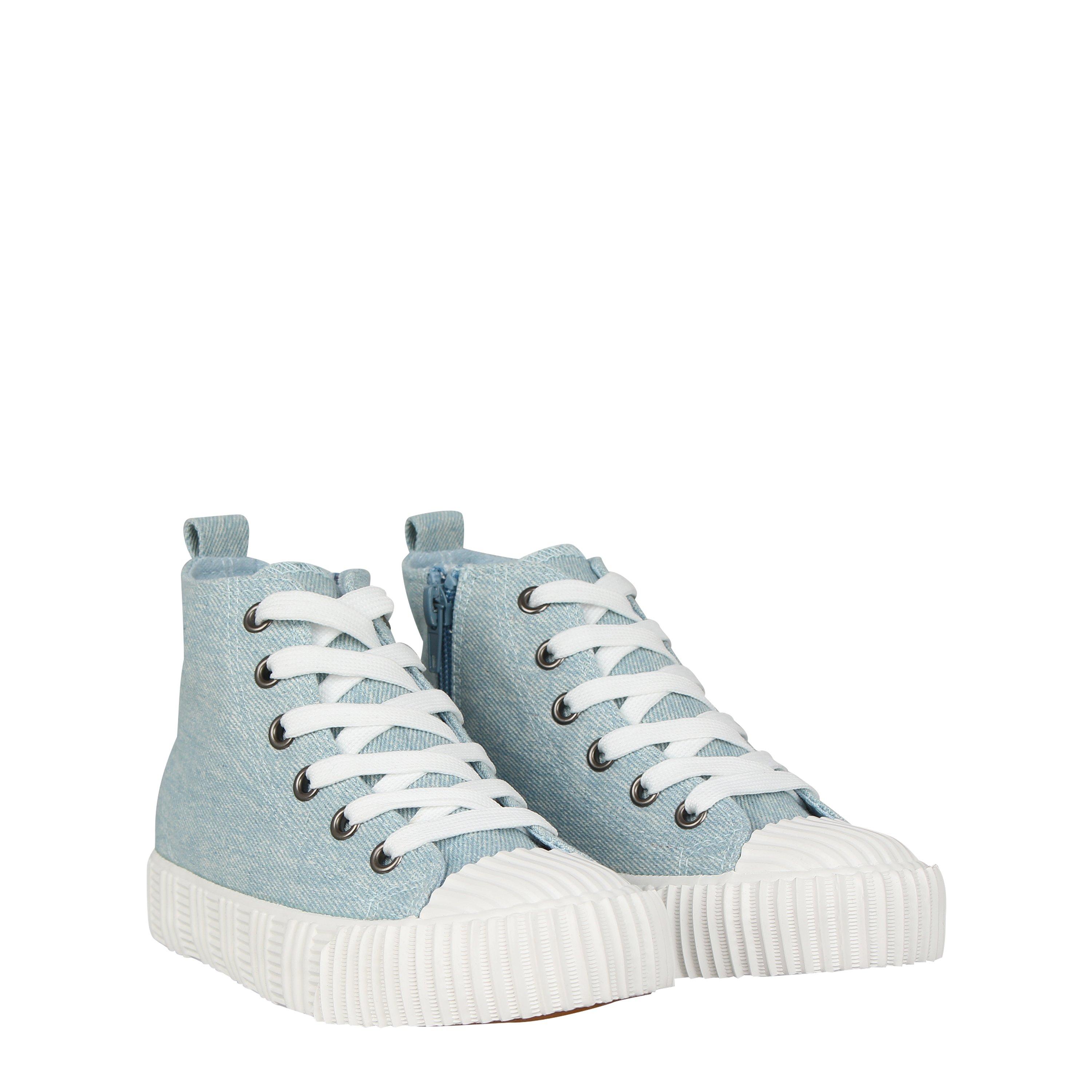 Be You Girls Denim High Top Trainer