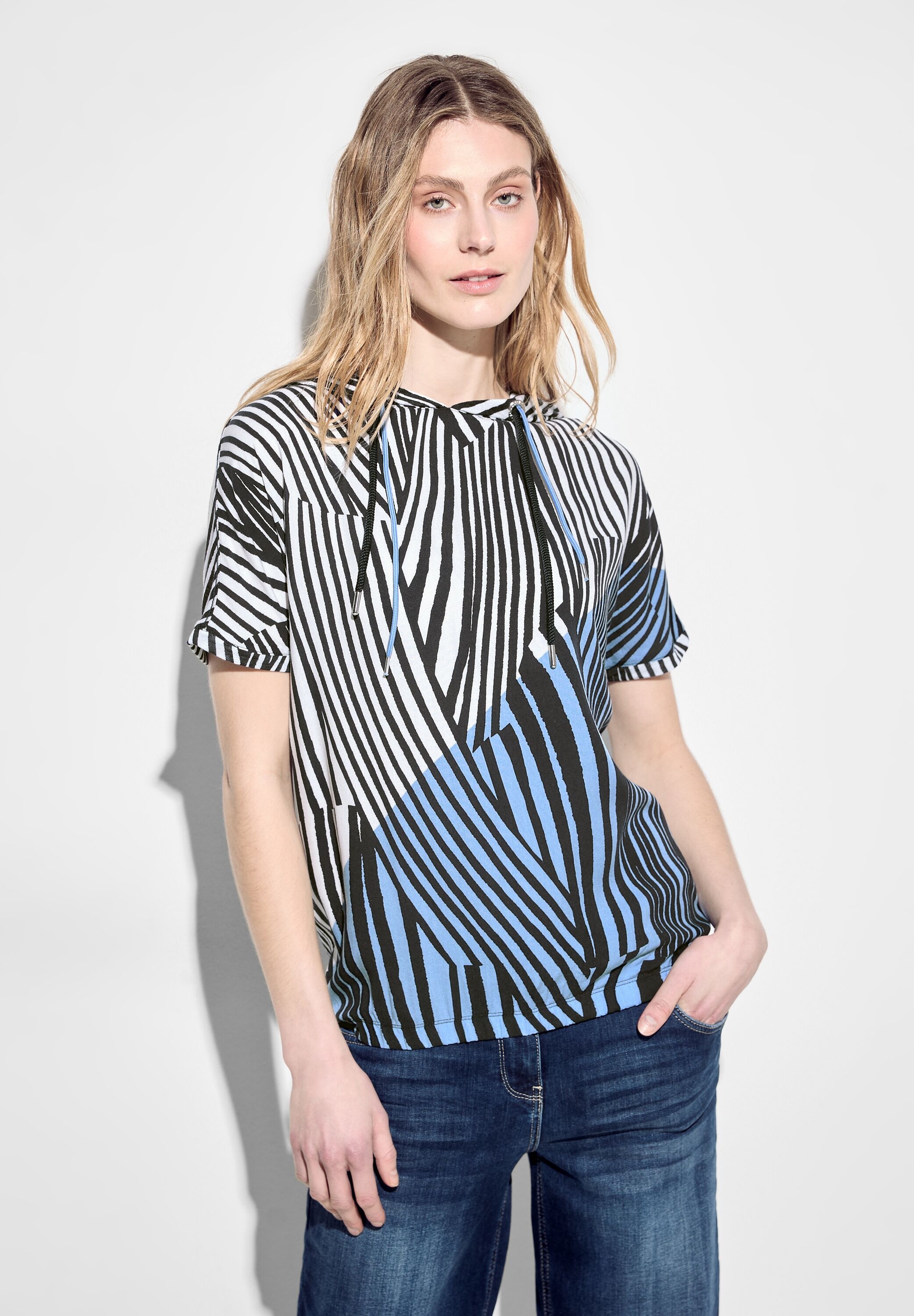 Cecil Kapuzenshirt , mit Streifenmuster