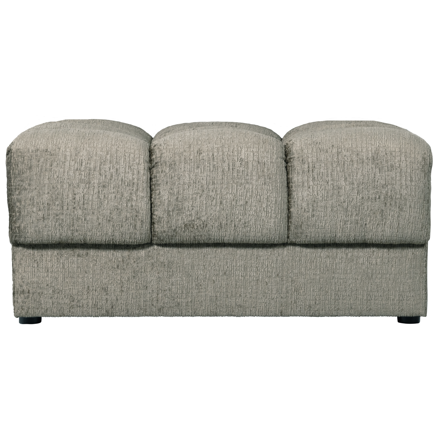 WOOOD Second Date Hocker - Structure Velvet - Frost