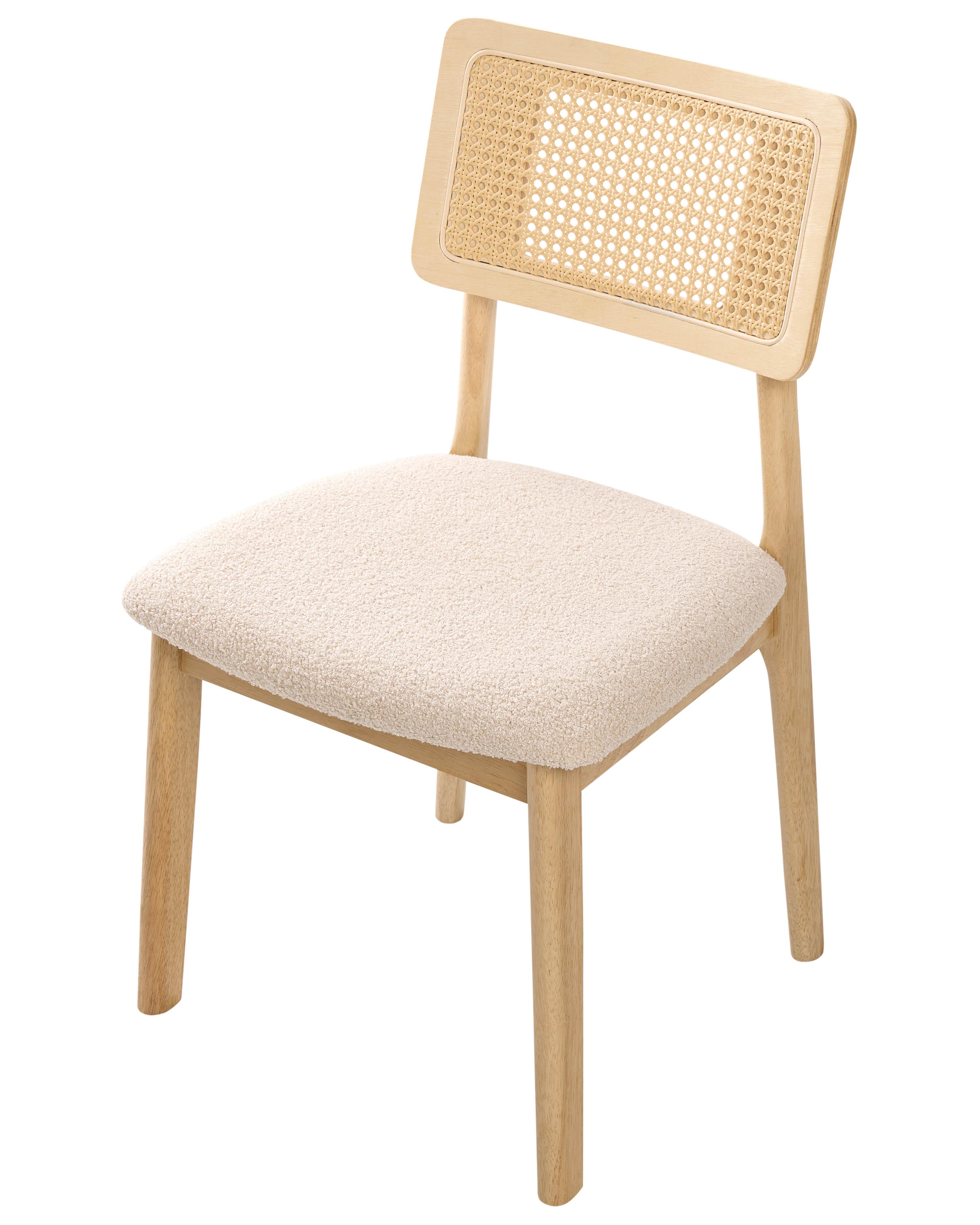 Set van 2 eetkamerstoelen EMBAR Hout Lichtbruin