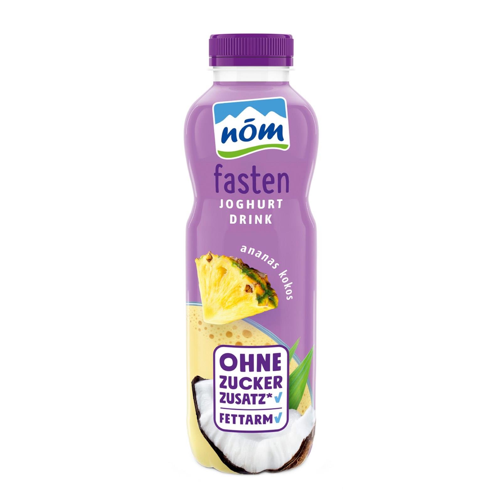 nöm fasten Ananas-Kokos Joghurtdrink