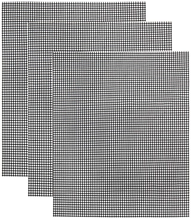 Grillnet / grillmåtte Non-stick Sort 3-pak