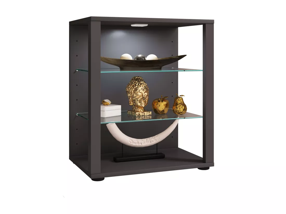Bois Verre Stand Vitrine Glasol S