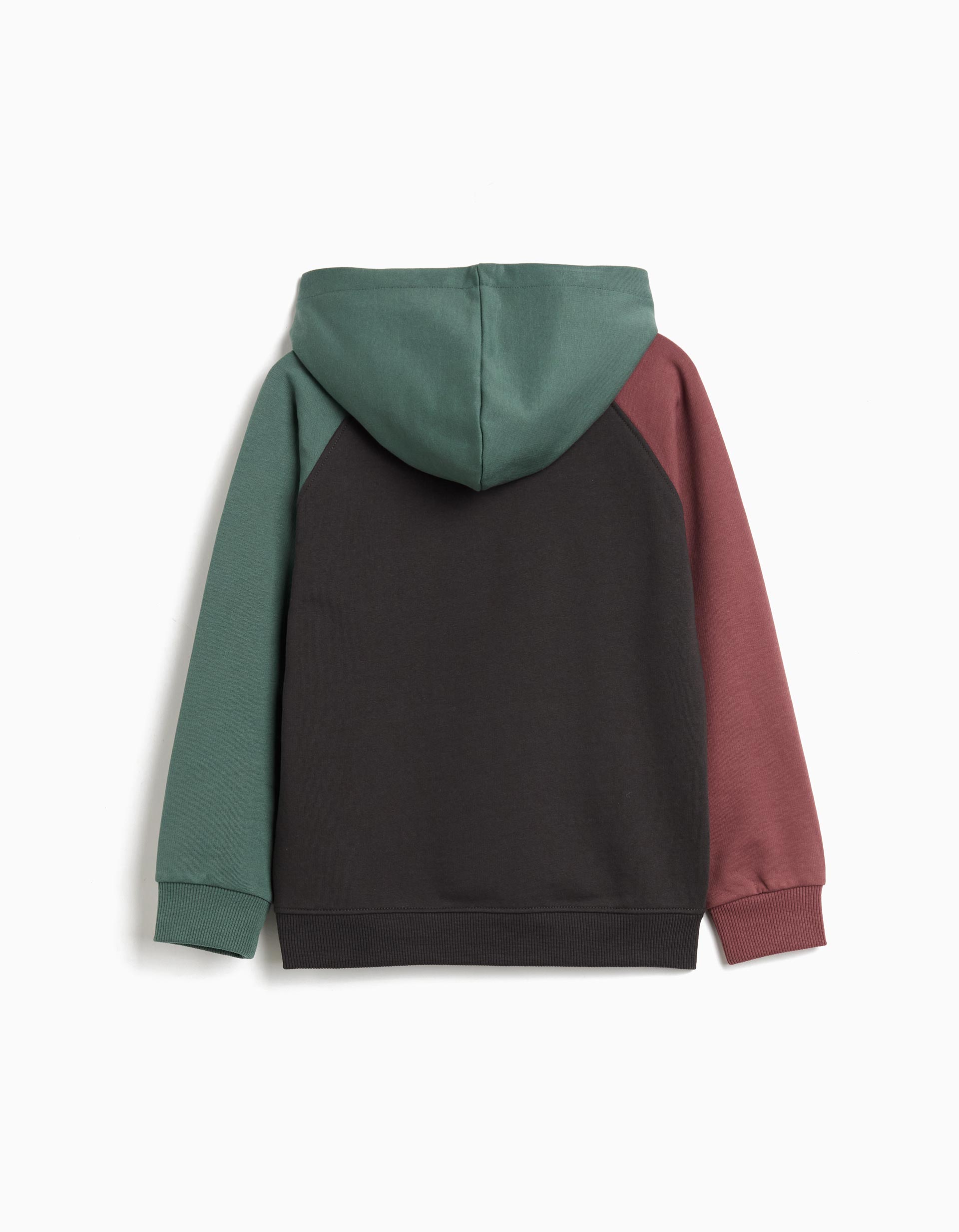 Sweatshirt de Felpa Capuz, Menino, Cinzento Escuro