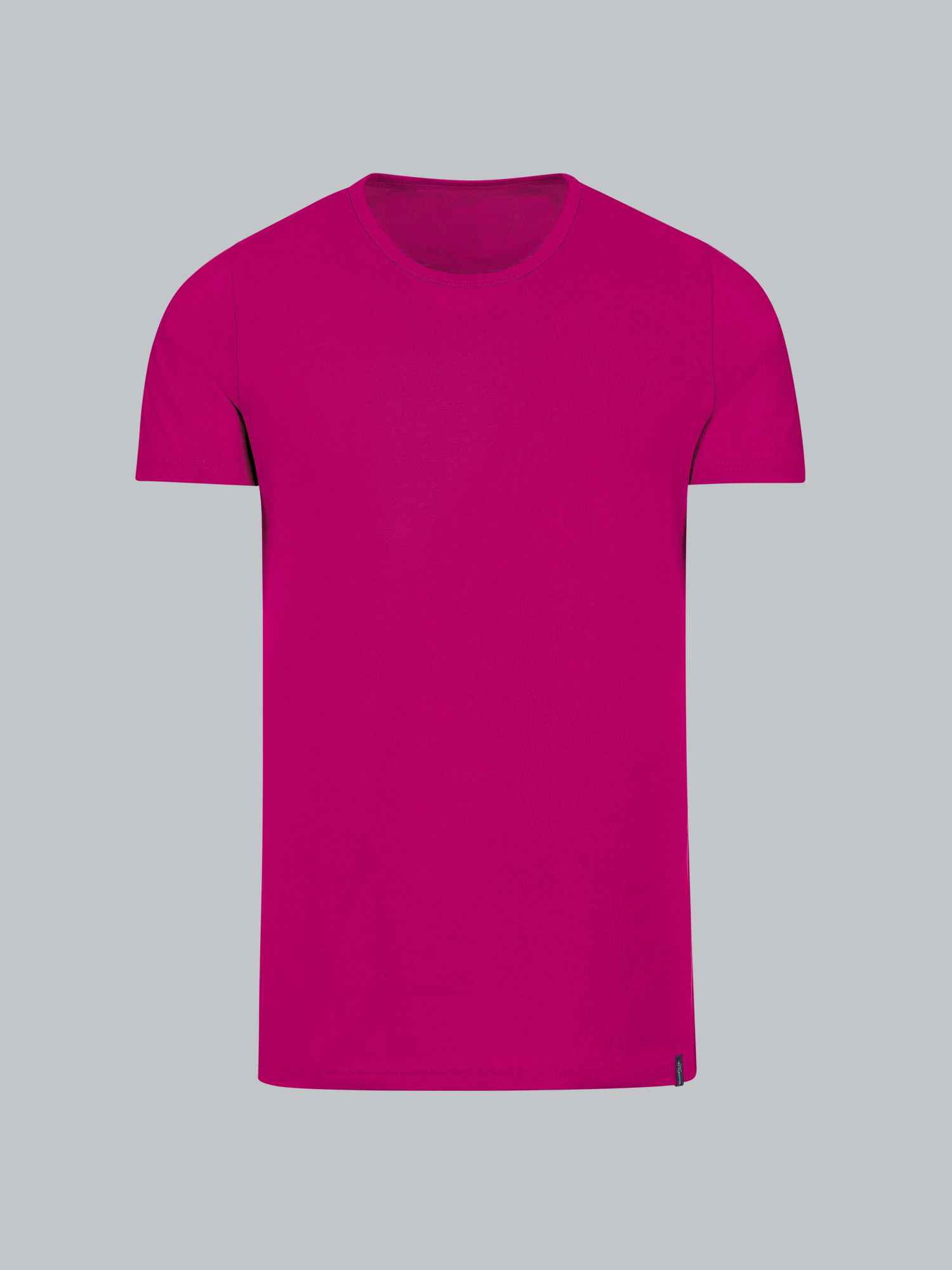 T-Shirt aus Baumwolle/Elastan Magenta