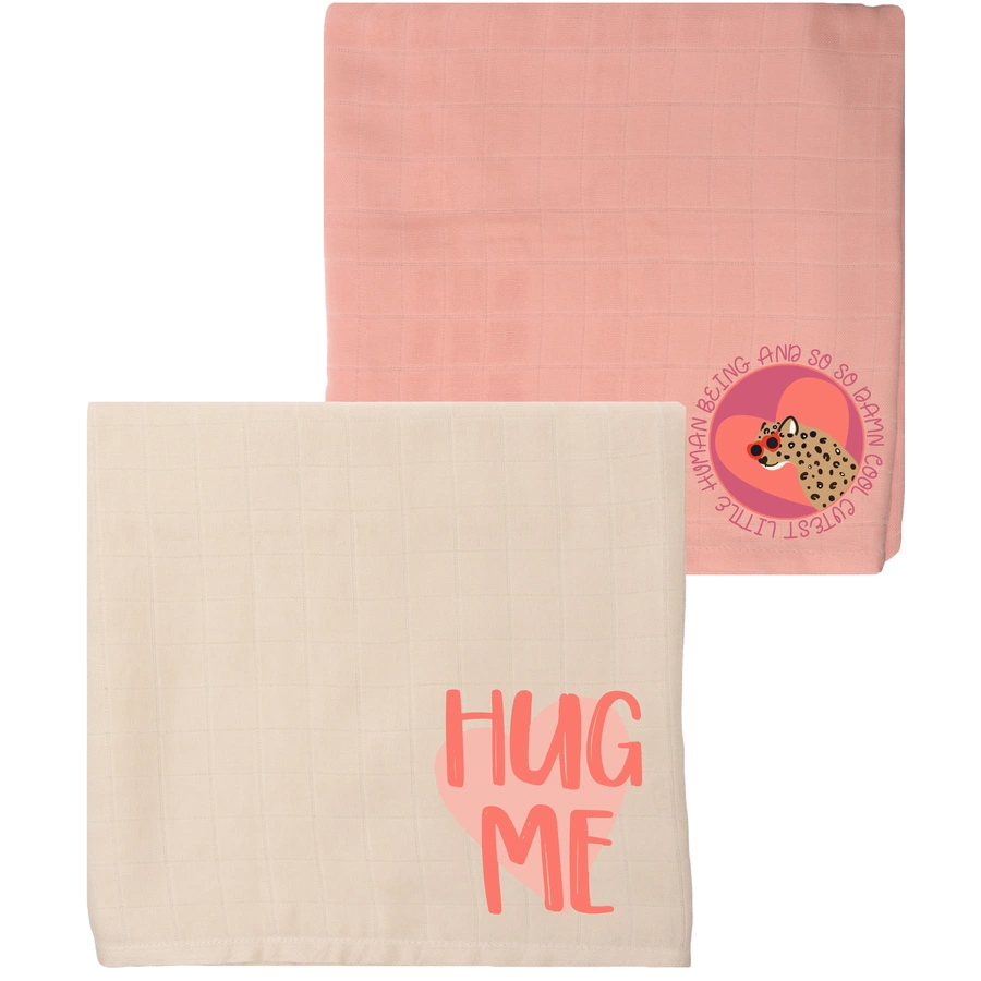 Liliput Mulltuch 2er Set Hug Me mehrfarbig