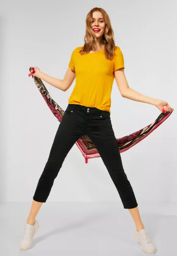 Casual Fit Hose in Unifarbe - bassy olive