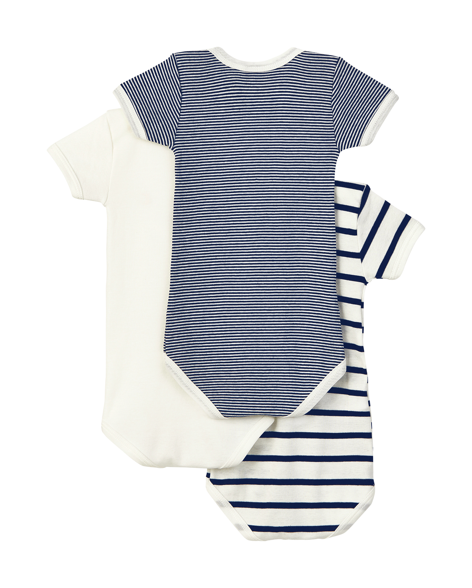 Lot de 3 bodies manches courtes en coton | Multicolore