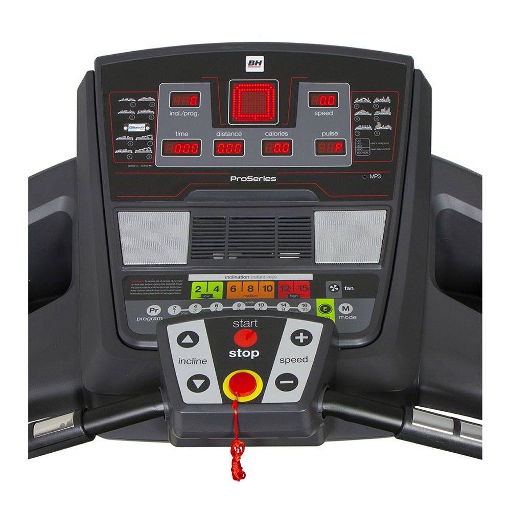 BH Fitness I. MAGNA RC - Tapis de course avec barres parralèles