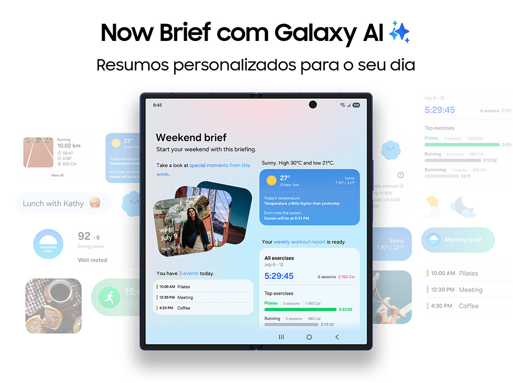 SMARTPHONE SAMSUNG GALAXY Z FOLD 7 256GB CINZA