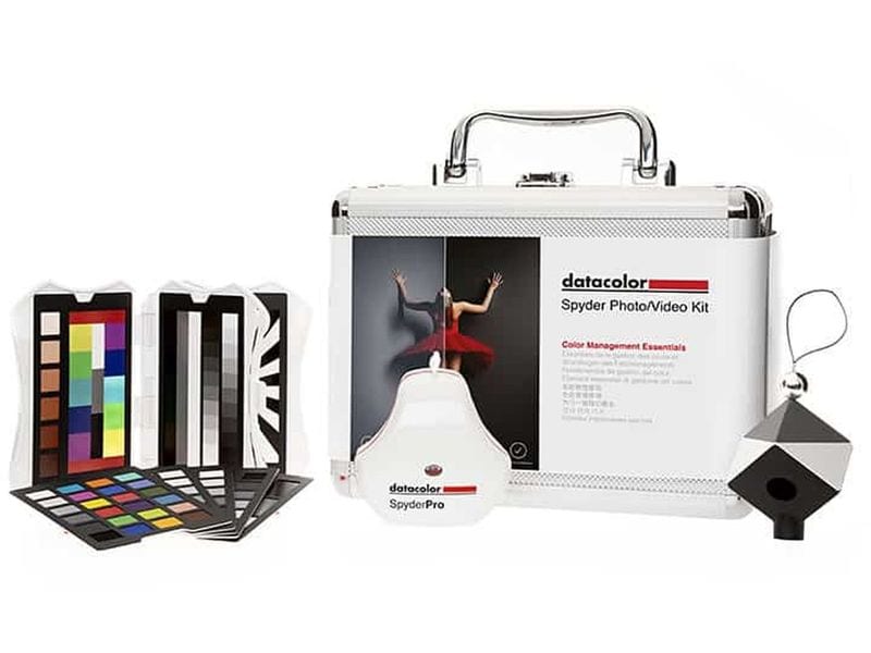 Datacolor Farbkalibrierung Spyder Photo/Video Kit Farbmanagement-Toolkit bestehend aus SpyderPro, Spyder Checkr Video, Spyder Cube, Spyder Checkr Photo, Farbreferenzkartenset und robustem Metallkoffer