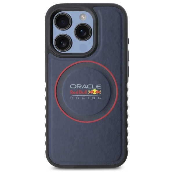 iPhone 15 Pro Max MagSafe Leder Hardcase Hülle (RBHMP15X24PUILVR) - Navy