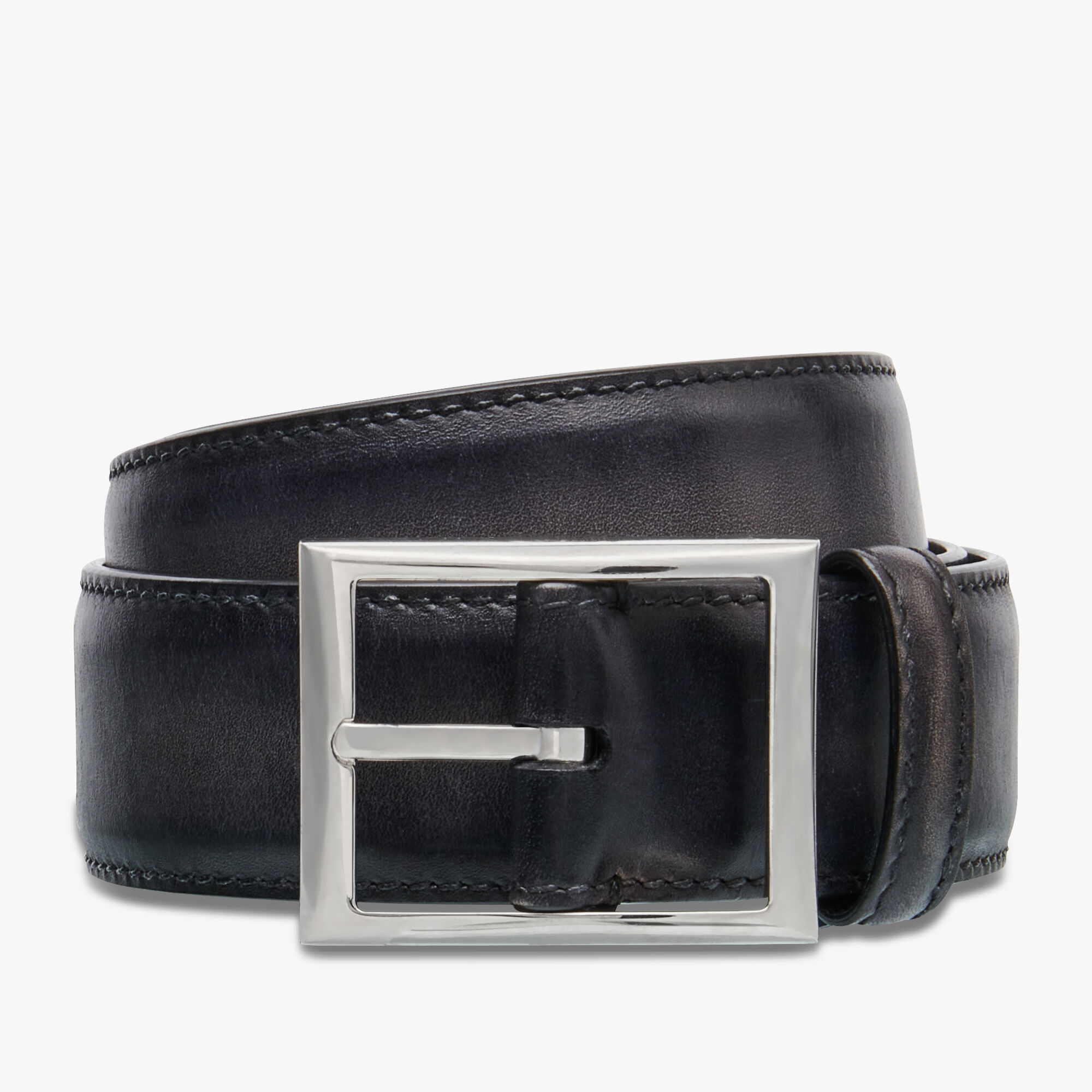 Ceinture Classic 35 mm En Cuir Venezia Et Cuir d'Alligator