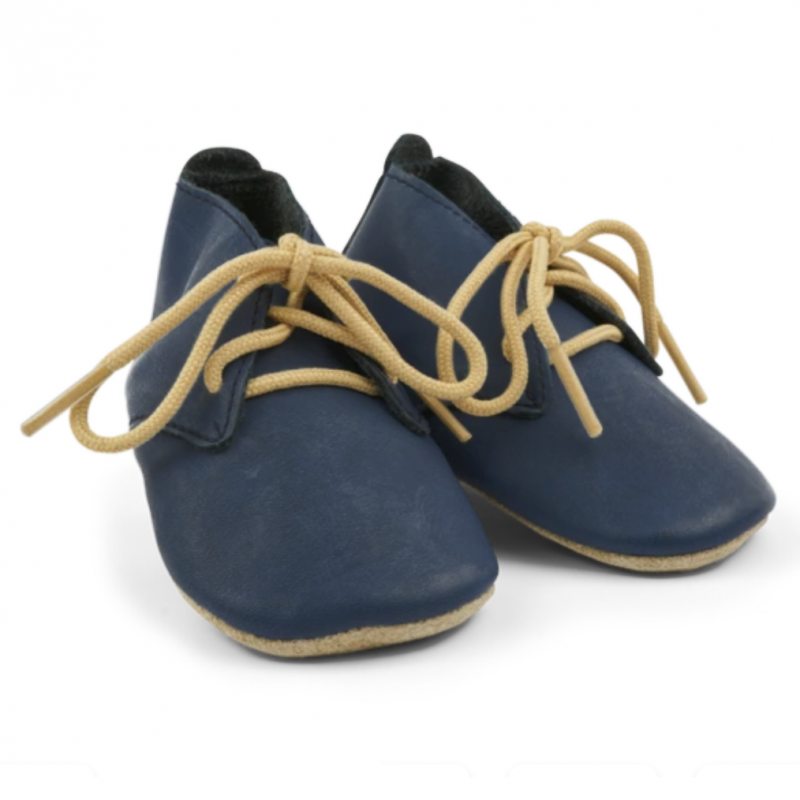 Bobux Bobux chaussons lacets marine