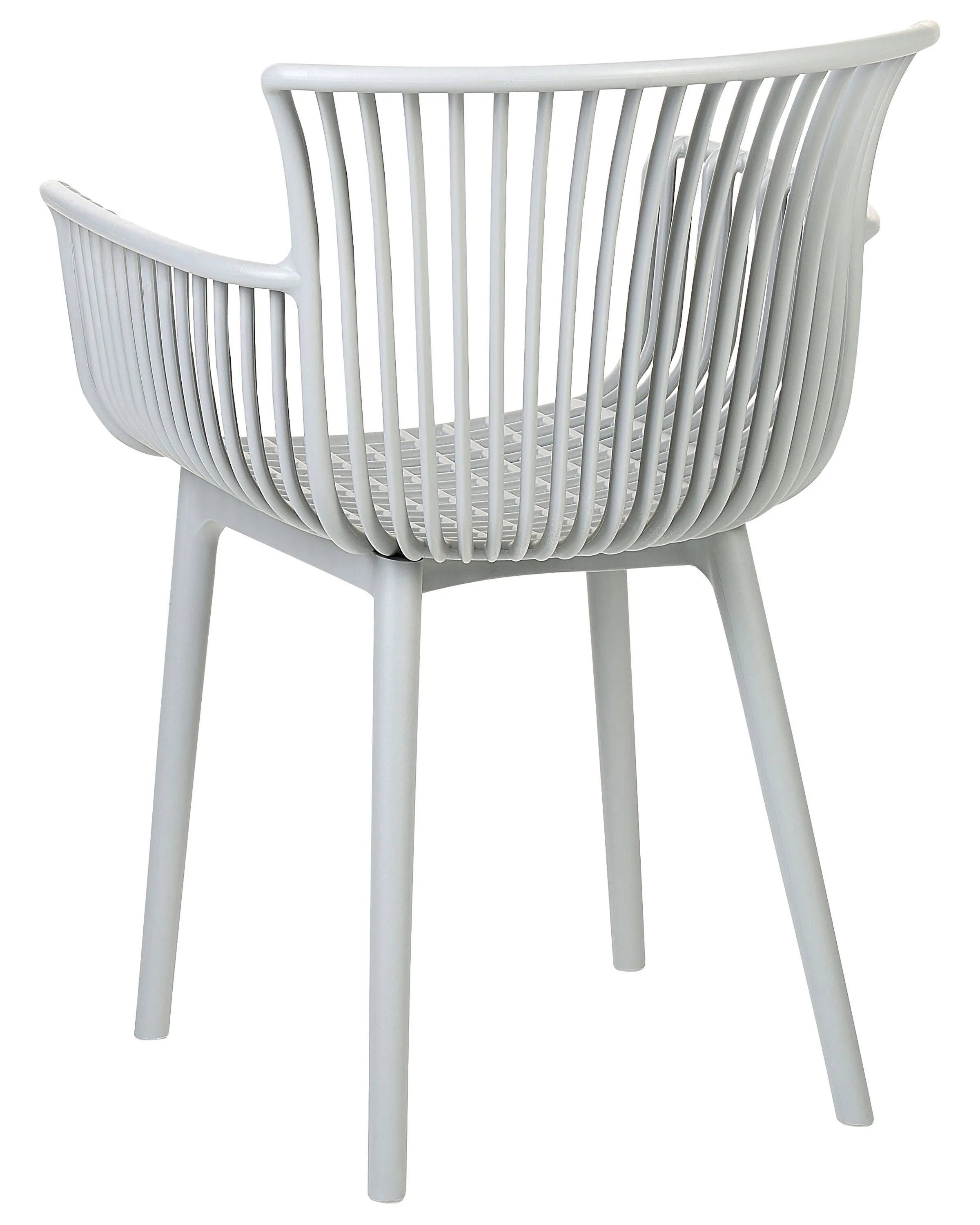 Set van 4 tuinstoelen PESARO Lichtgrijs
