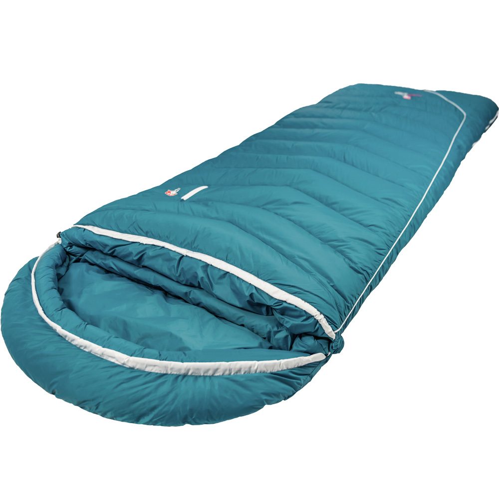 Grüezi Bag Biopod DownWool Subzero Comfort L Schlafsack autumn blue