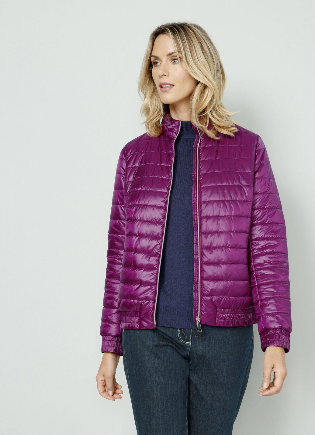 Steppjacke mit Reißverschlusstaschen