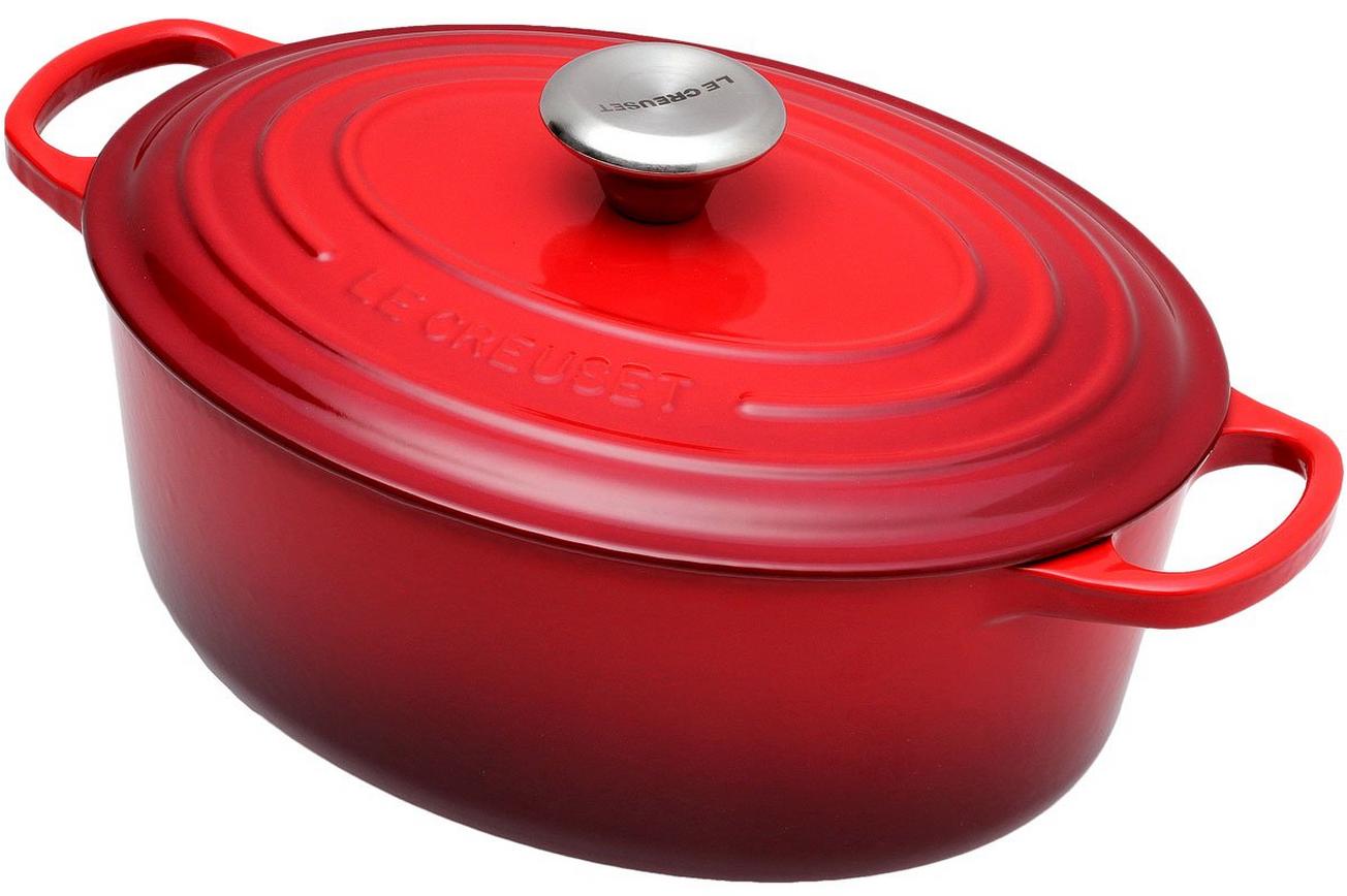 Le Creuset braadpan - cocotte ovaal 27cm, 4,1L rood