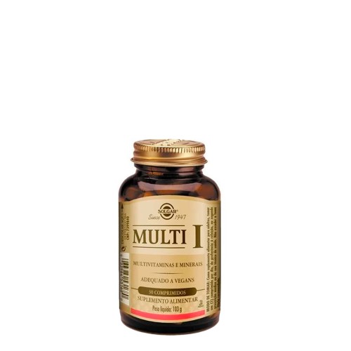 Solgar Multi I Multivitaminas e Minerais 30 comprimidos