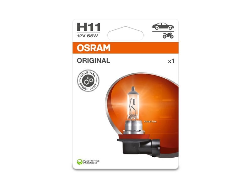 OSRAM H11 ORIGINAL LINE PKW, 55 W Leuchte (H11) für PKW