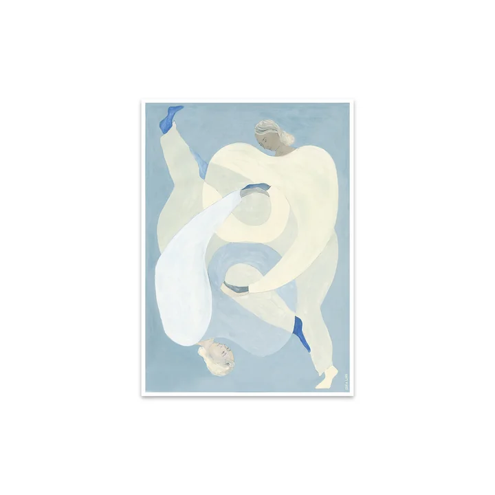 The Poster Club - Hold You - Blue von Sofia Lind, 30 x 40 cm