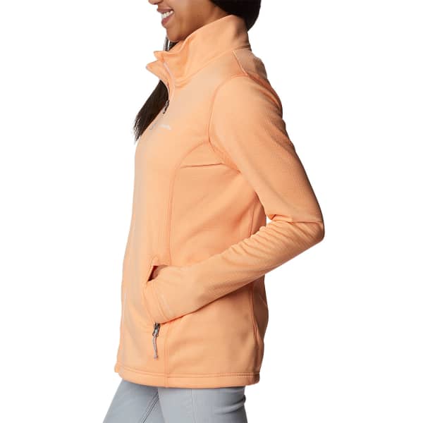 Veste polaire randonnée COLUMBIA W PARK VIEW™ GRID FLEECE FULL ZIP PEACH HEATHER