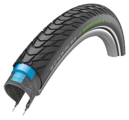Pneu Ville Schwalbe Marathon E-plus 28 Pouces (55-622) Noir